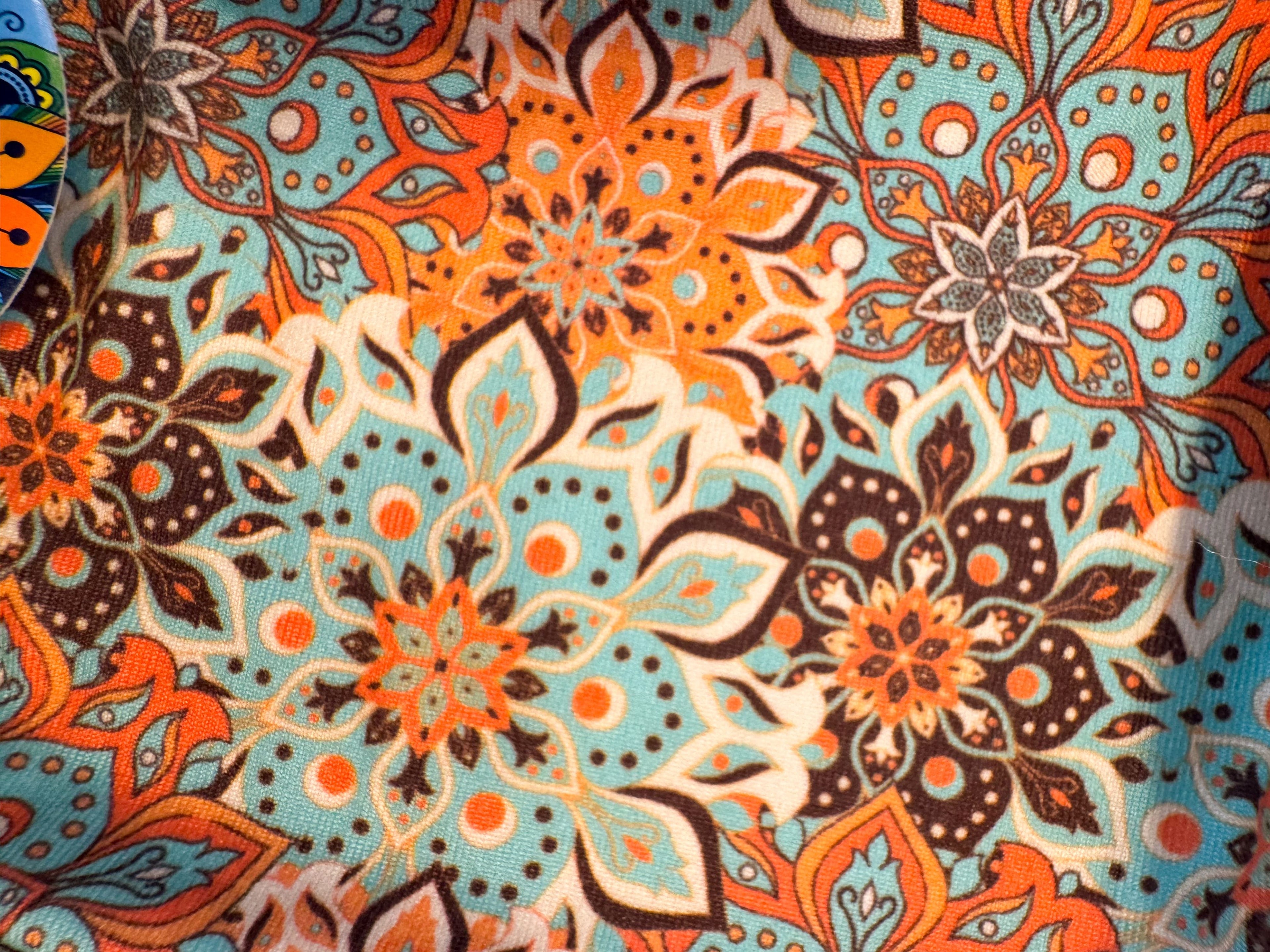 BANDANA FLORES - Marrón