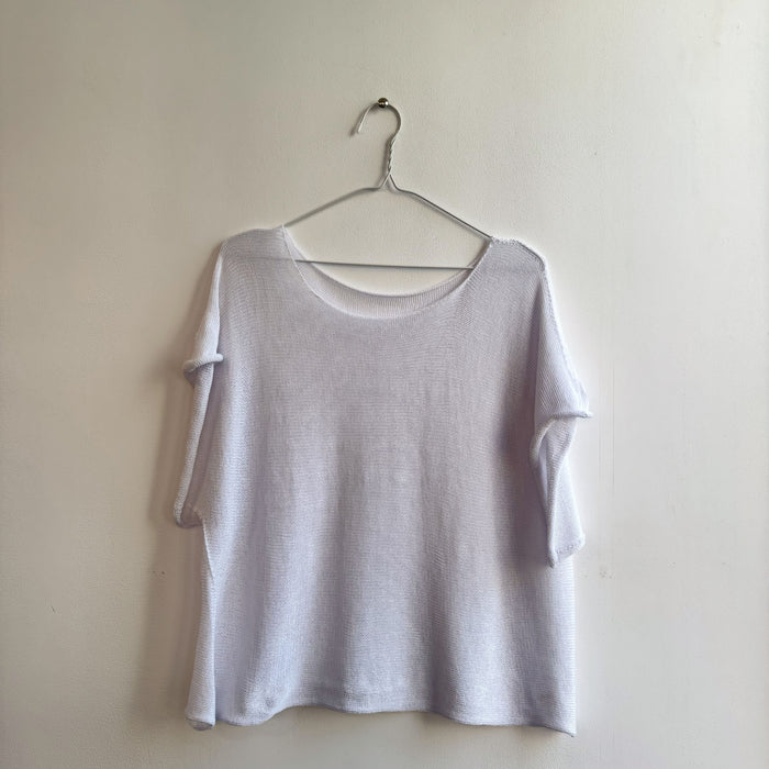 JERSEY PUNTO FINO MANGA CORTA BLANCO