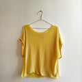JERSEY PUNTO FINO MANGA CORTA AMARILLO