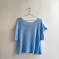 JERSEY PUNTO FINO MANGA CORTA AZUL