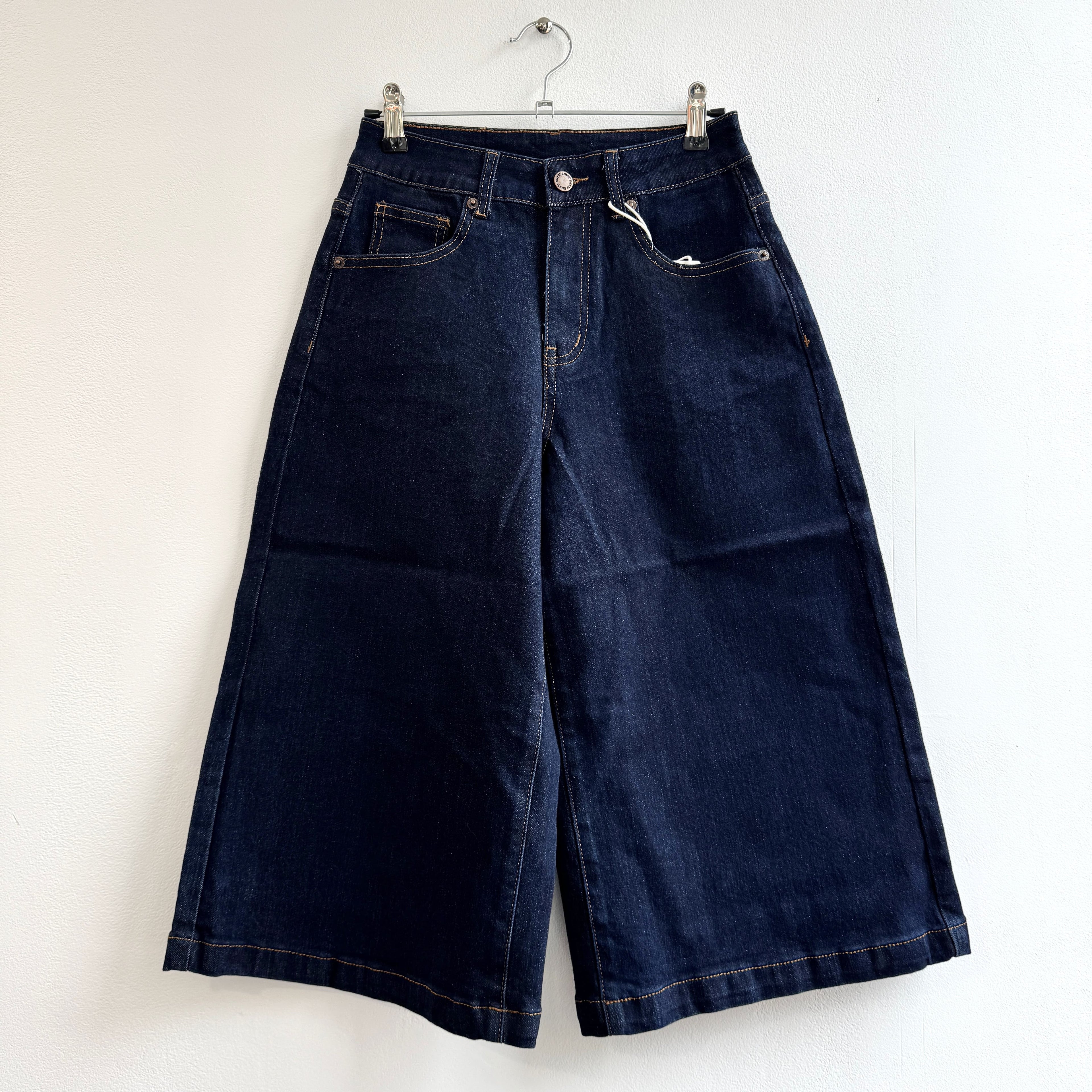 JEANS MIDI WIDELEG OSCURO
