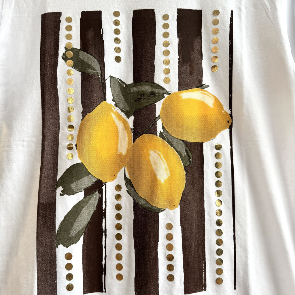 CAMISETA RAYAS LIMÓN