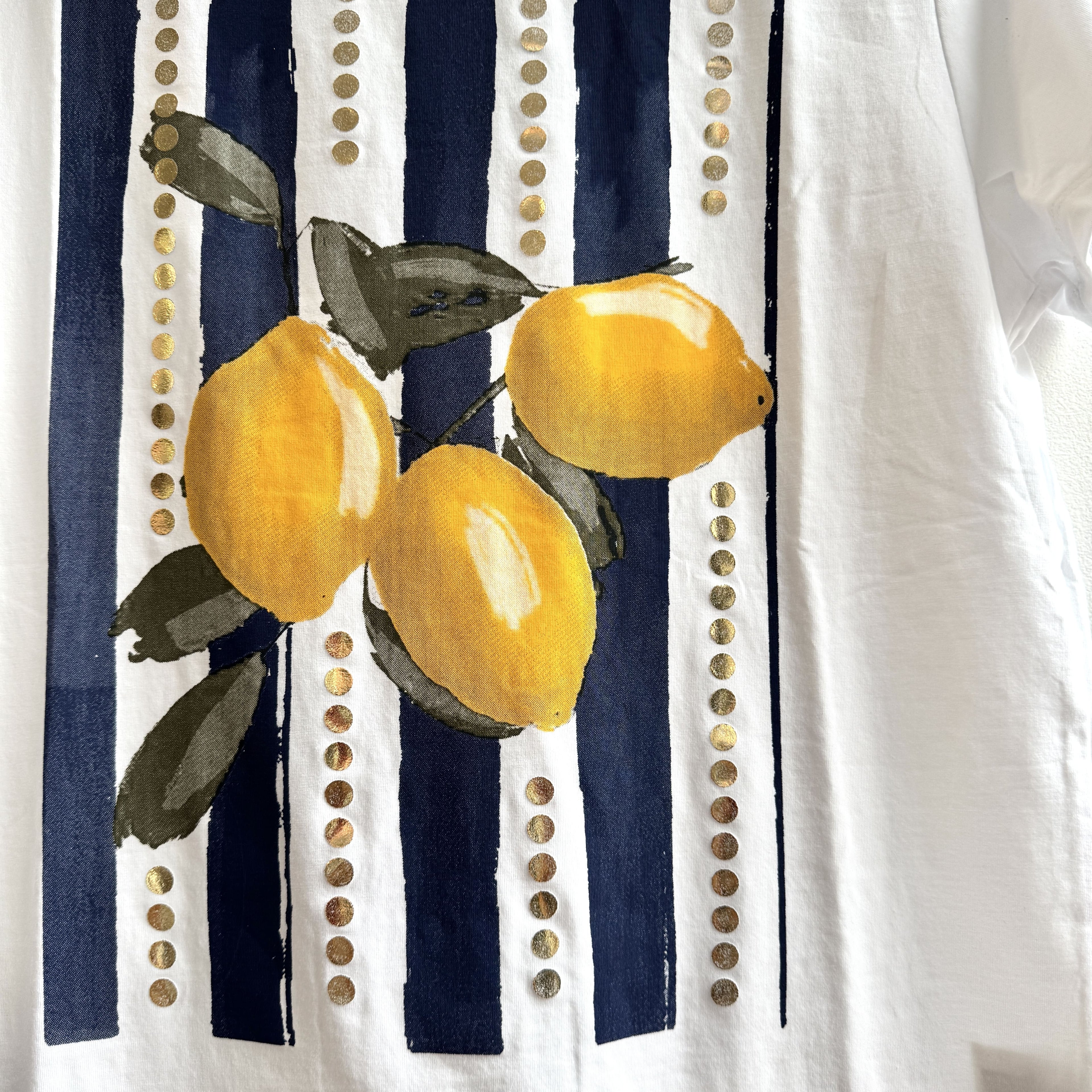 CAMISETA RAYAS LIMÓN
