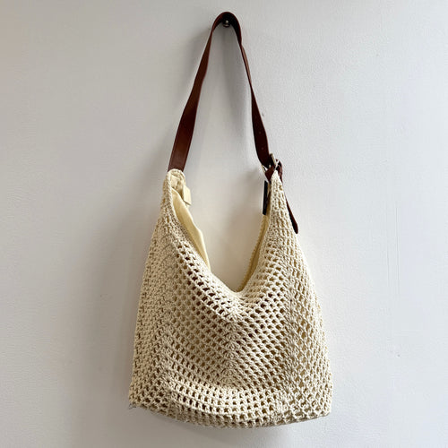 BANDOLERA TELA CREMA