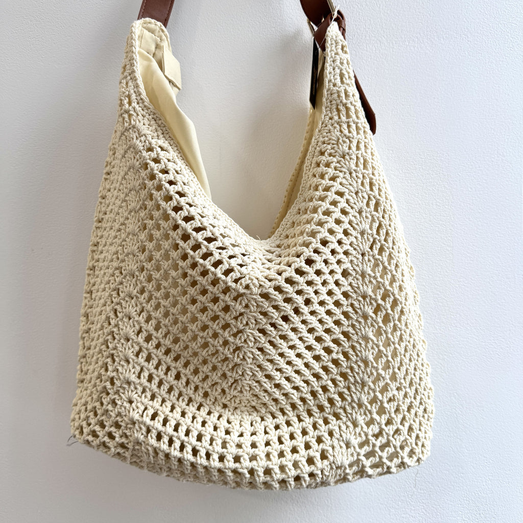 BANDOLERA TELA CREMA