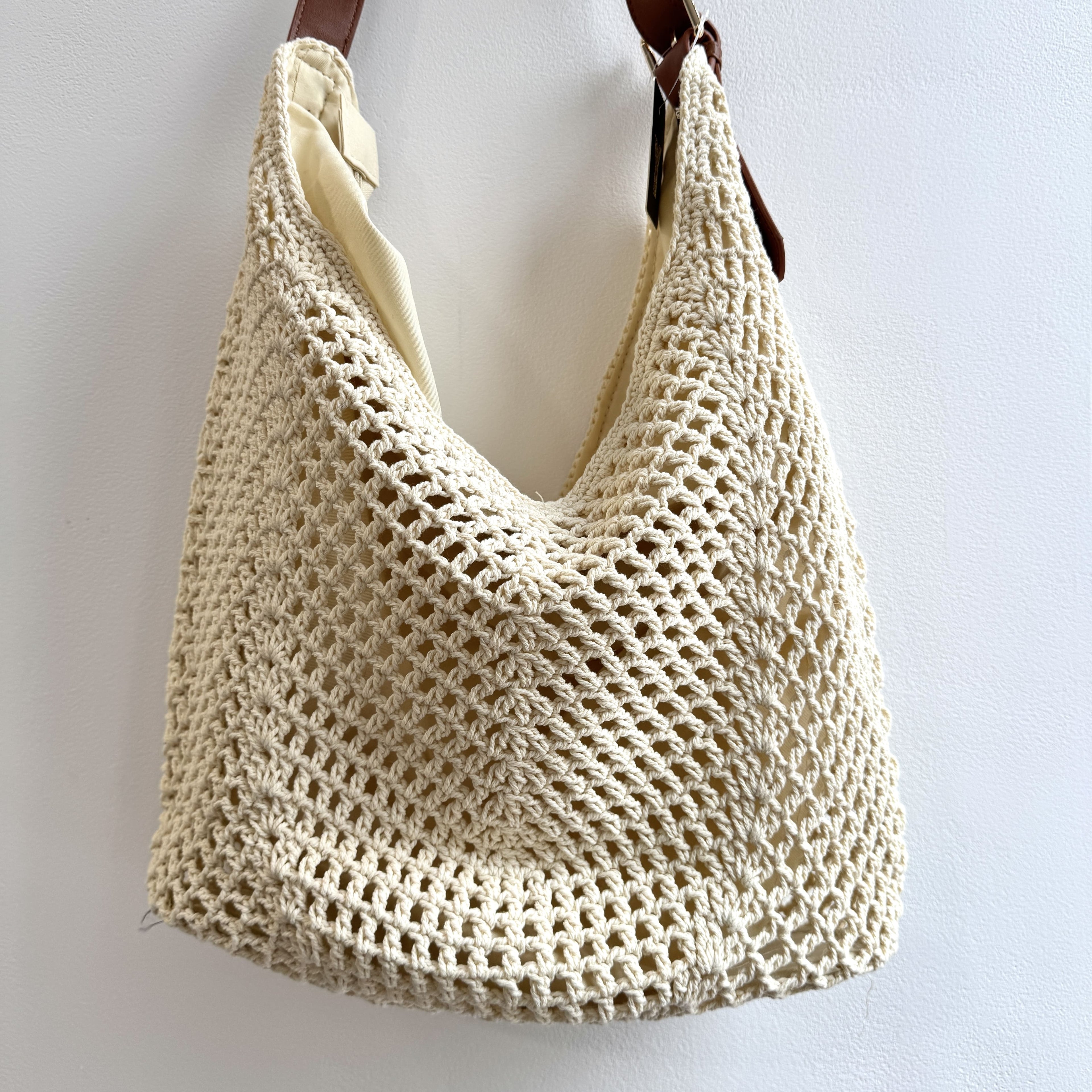 BANDOLERA TELA CREMA