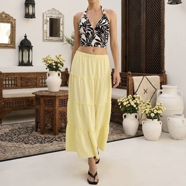 FALDA MAXI VOLANTES