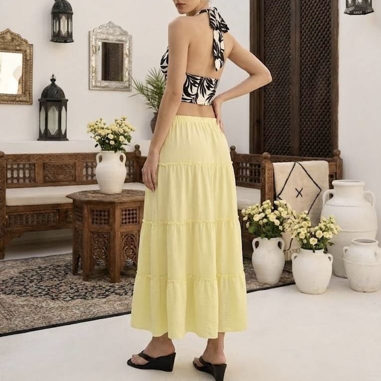 FALDA MAXI VOLANTES