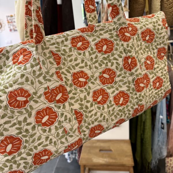 BOLSA DE VIAJE ESTAMPADO FLORAL