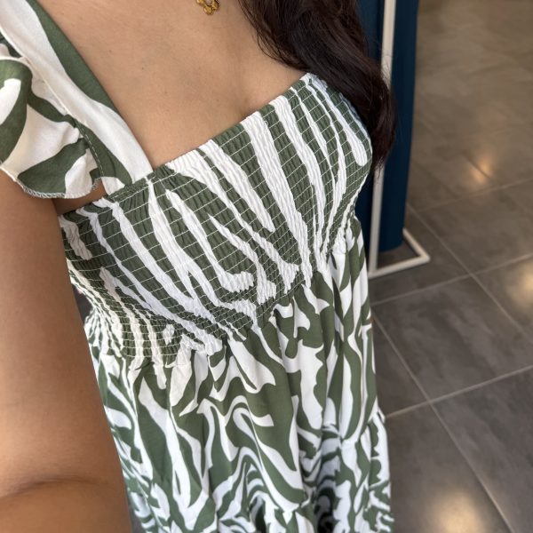 VESTIDO ESTAMPADO VERDE