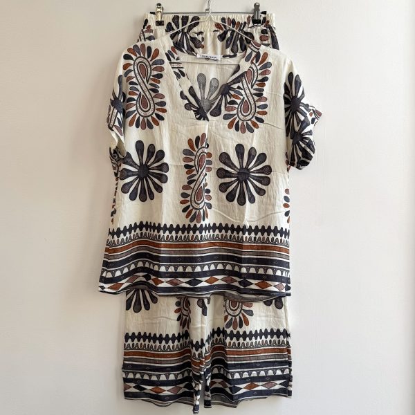 CONJUNTO FLORAL AZUL