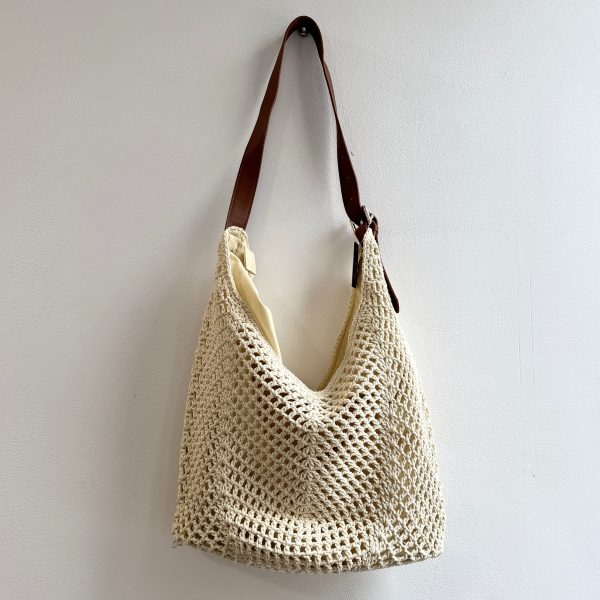 BANDOLERA TELA CREMA