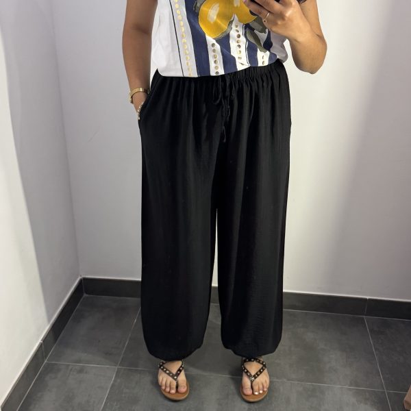 PANTALÓN BOMBACHO NEGRO