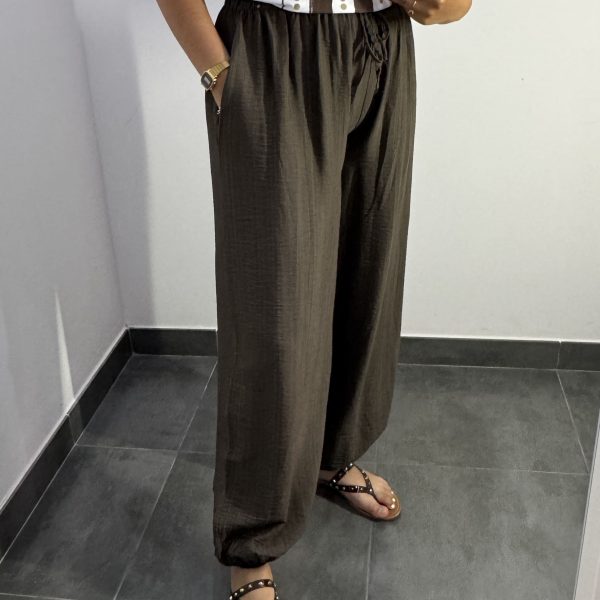 PANTALÓN BOMBACHO MARRÓN
