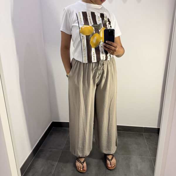 PANTALÓN BOMBACHO BEIGE